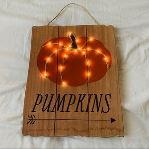 Target Pumpkin Sign